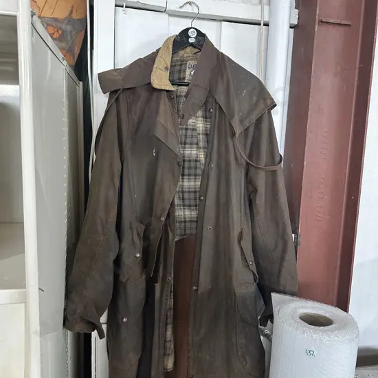 Oil skin jacket