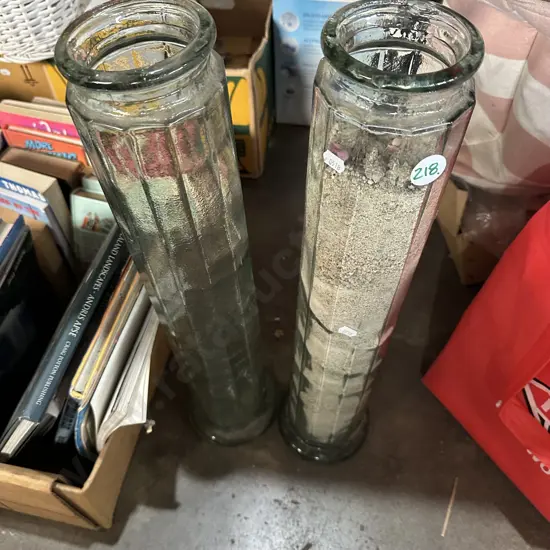 Pair of long jars