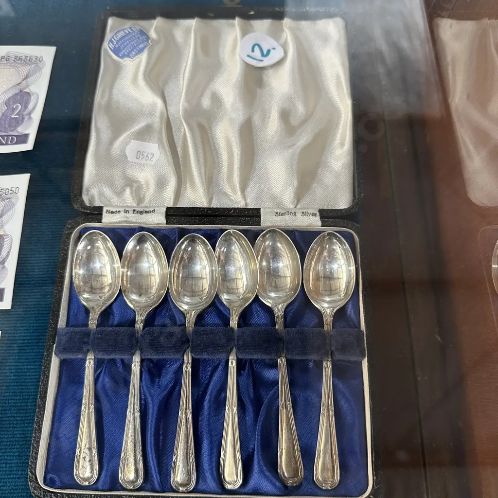Sterling Silver teaspoons approx 82.4g Image 1++