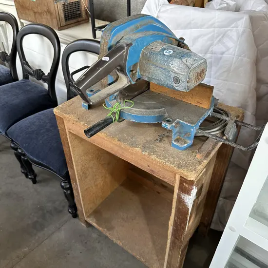 table saw on stand