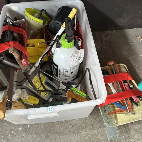 bin of tools