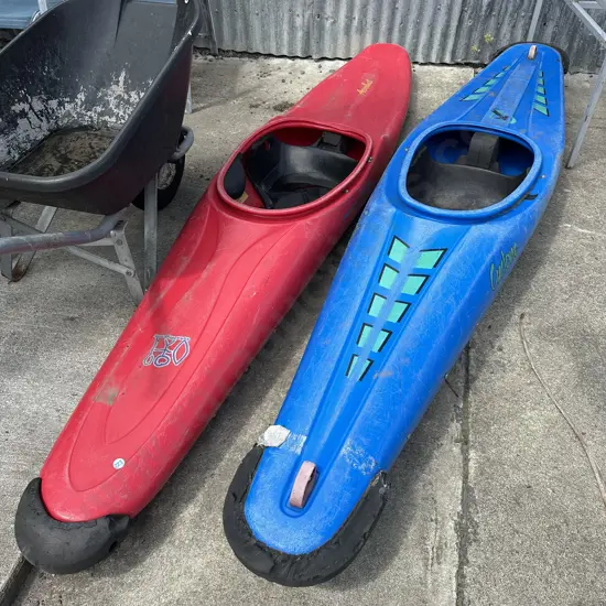 Two kayaks