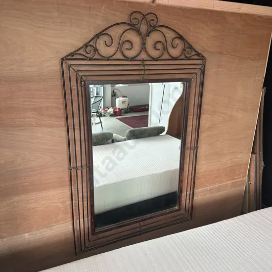 large metal framed mirror 1350 x 850
