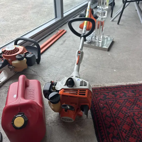 Stihl strimmer and petrol can plus oil