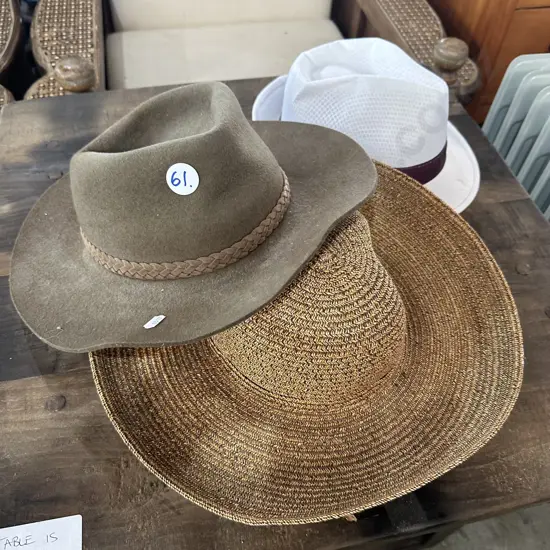3 hats