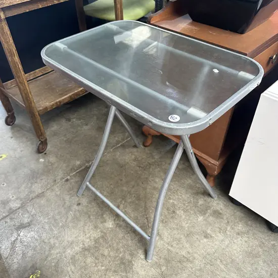 sturdy folding side table