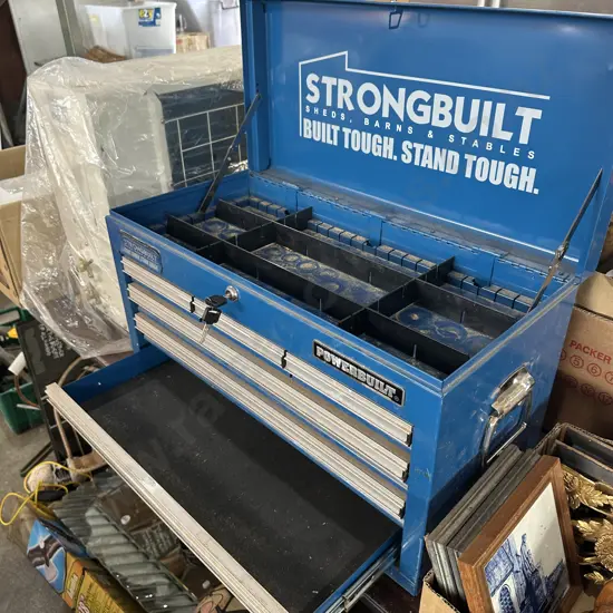 Powerbuilt lockable toolbox.