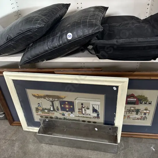 Stainless holder, tapestries etc