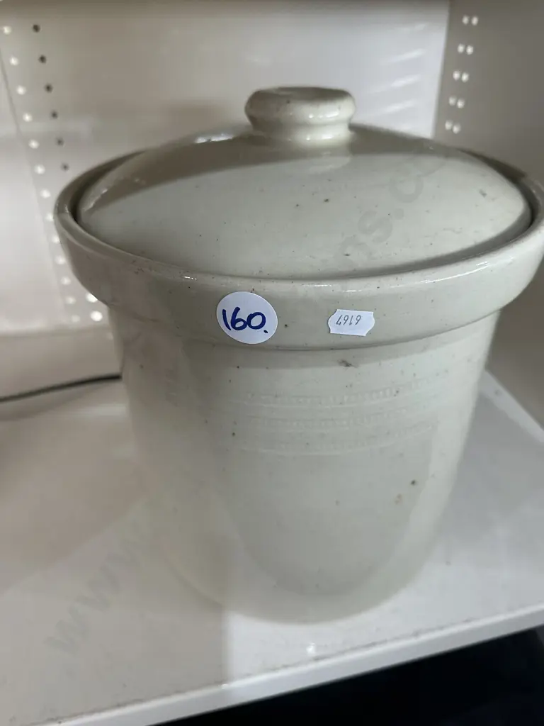 lidded stone crock Image 1++