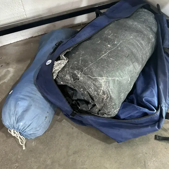 2 tents with poles