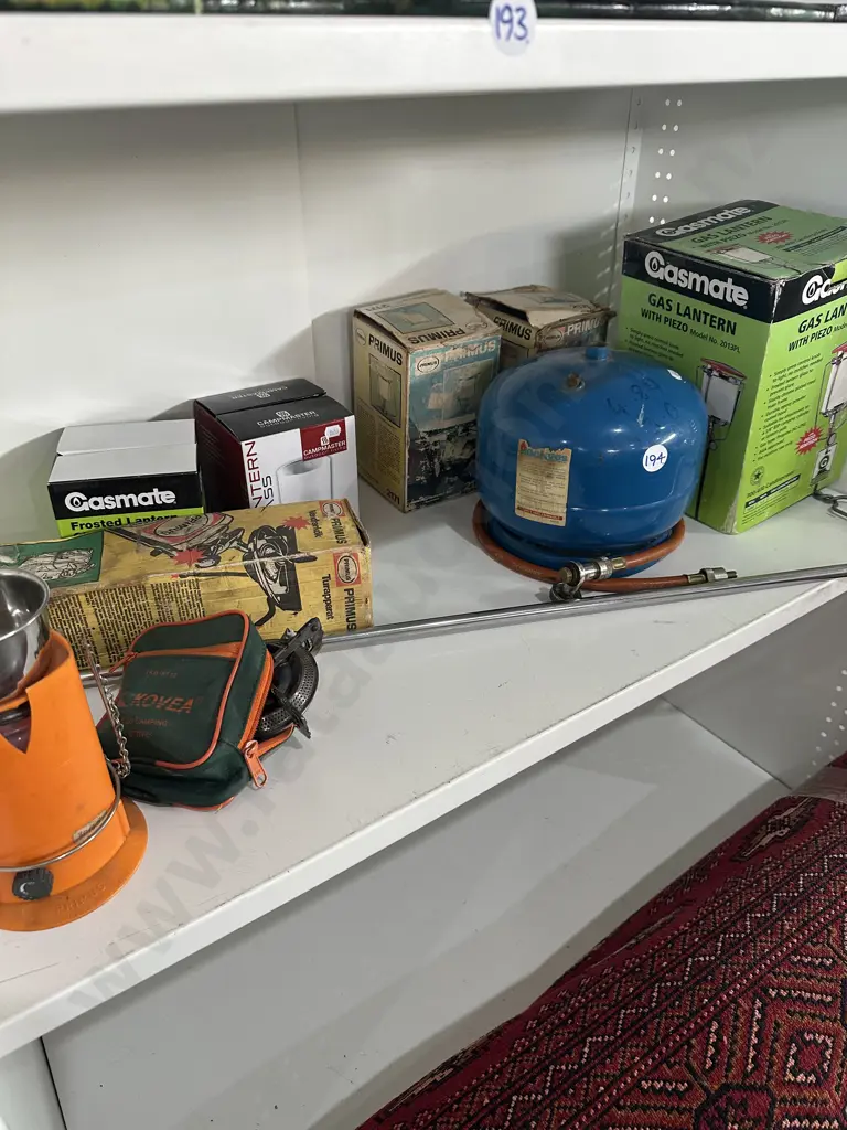 shelf lot of camping gear Image 1++