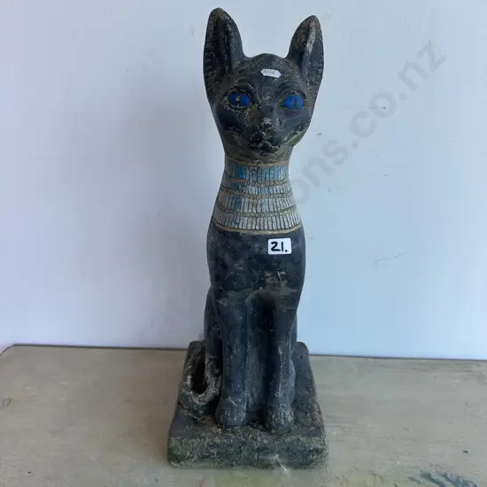 Egyptian  concrete garden statue of Bastet 51cm