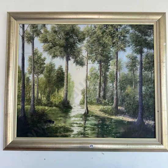 Bryan Brennan oil painting "Logues Bush" 900 x 750