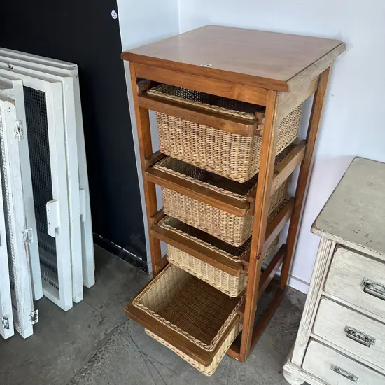 bespoke Kauri basket drawers