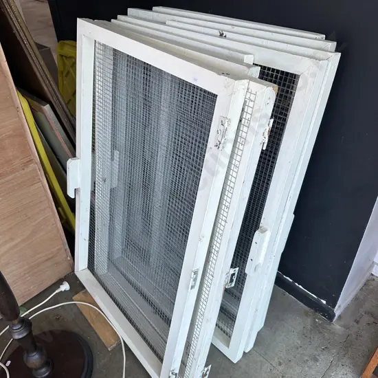 8 hinged wire netting doors of varies sizes