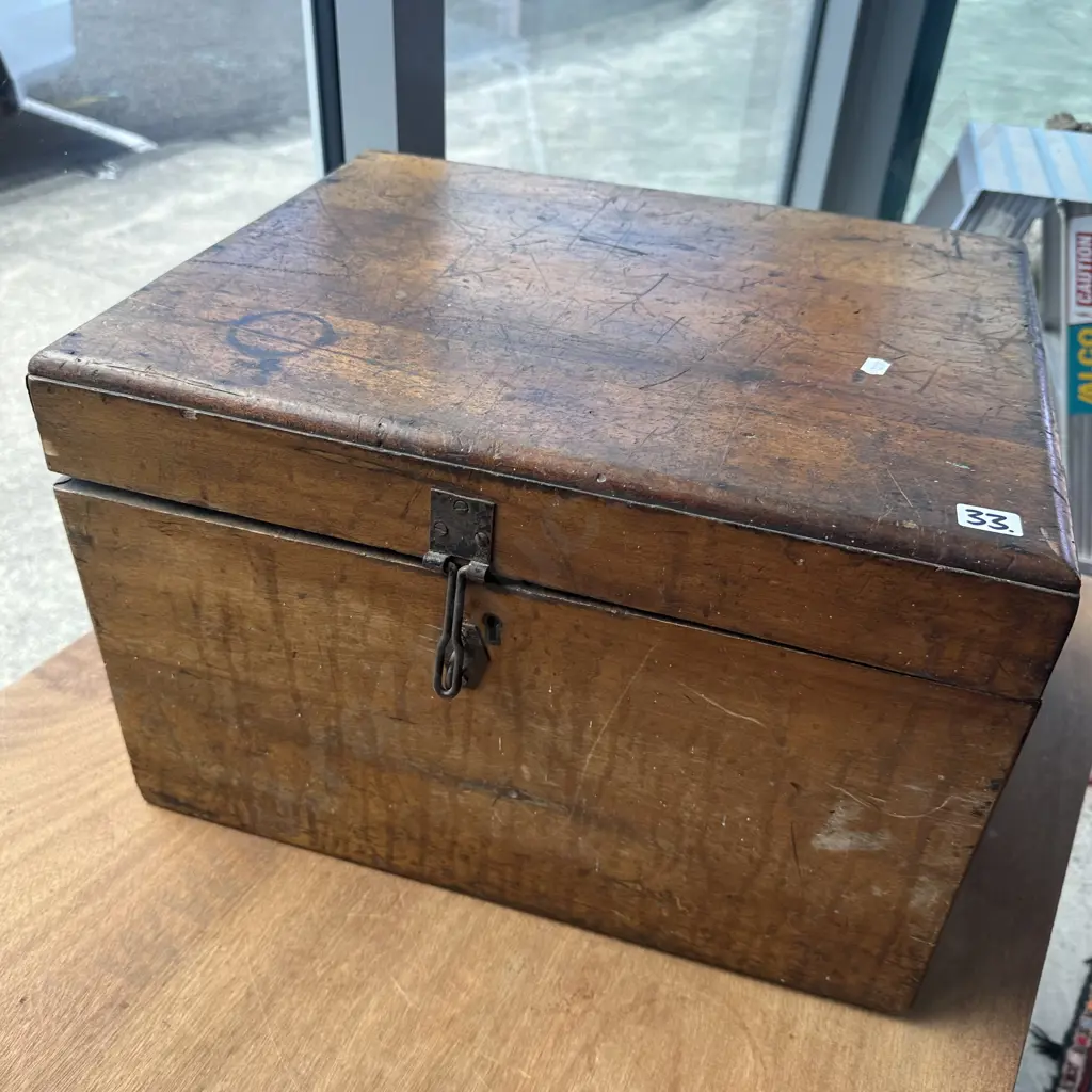 large antique wooden box Image 1++