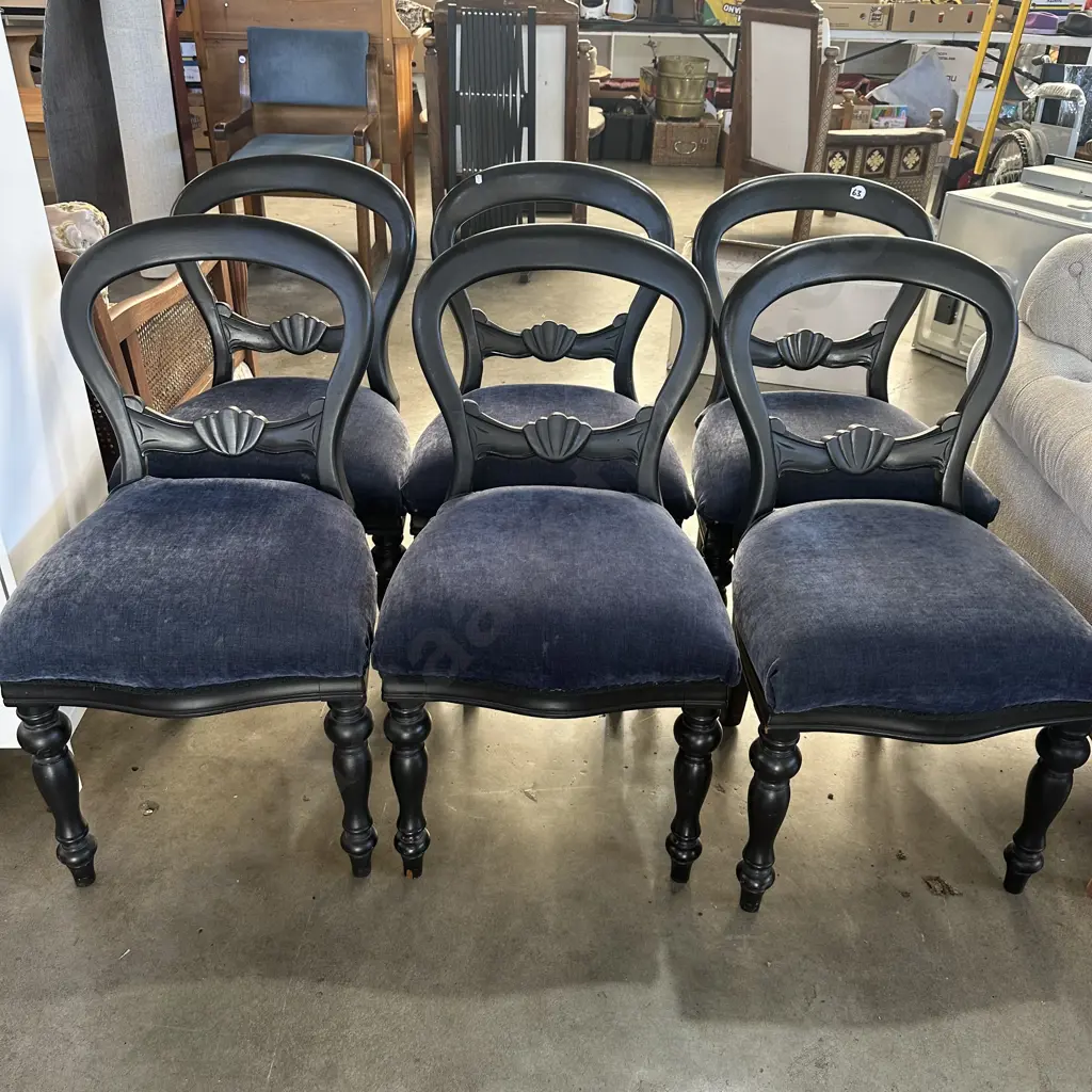 6 balloon back chairs Image 1++