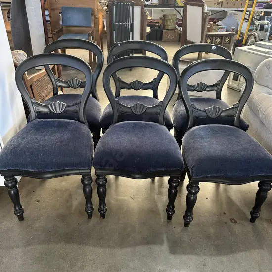 6 balloon back chairs