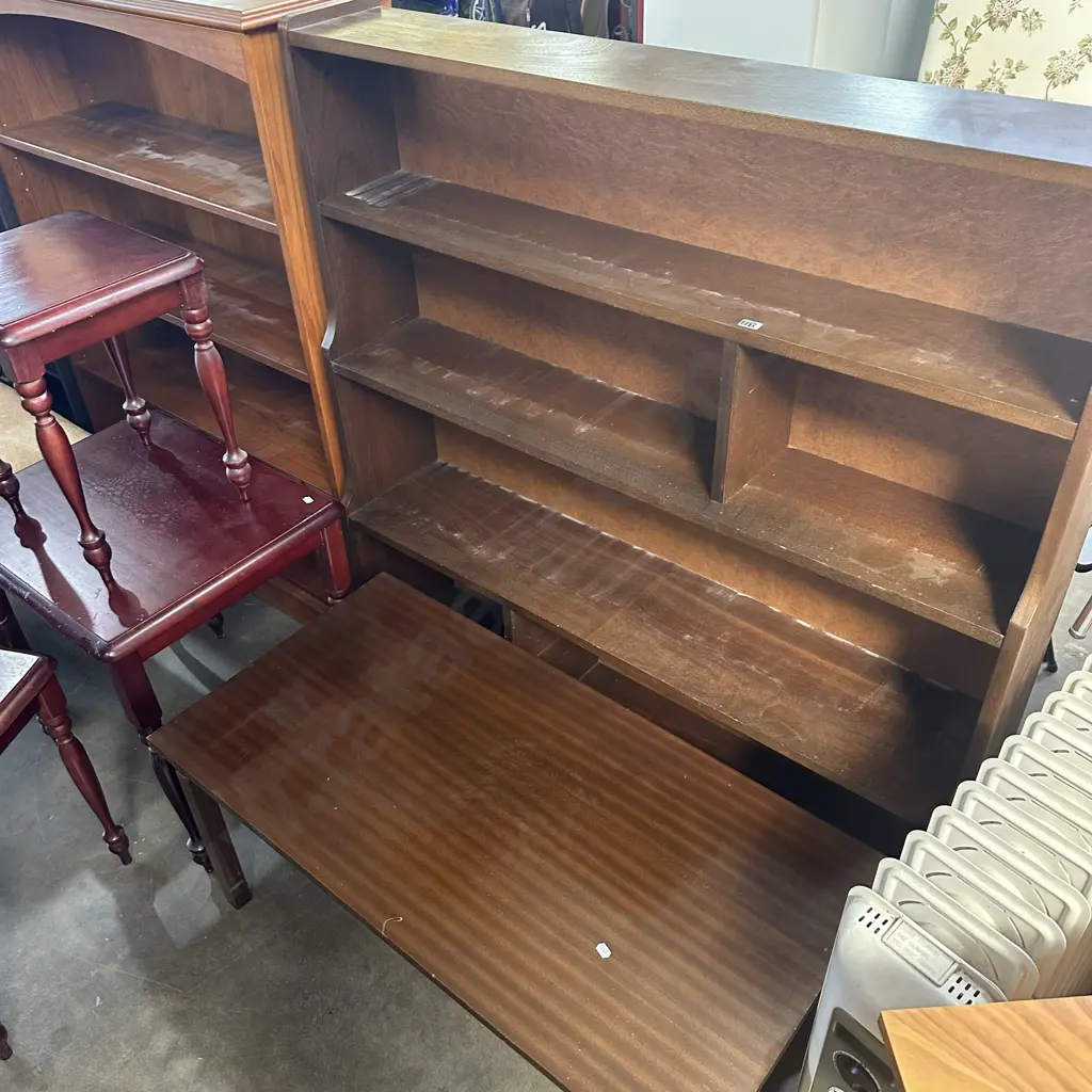coffee table and bookcase Image 1++