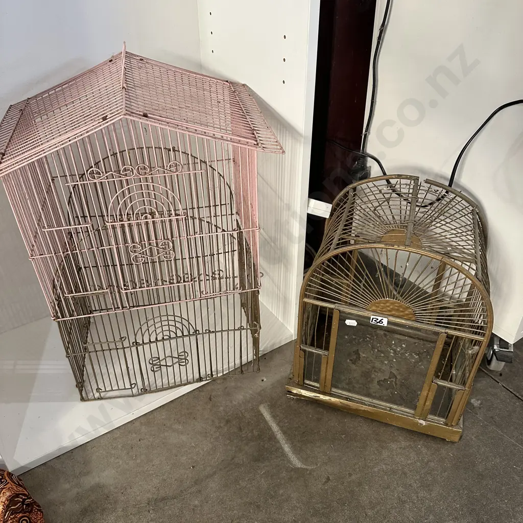 2 old bird cages - display only Image 1++