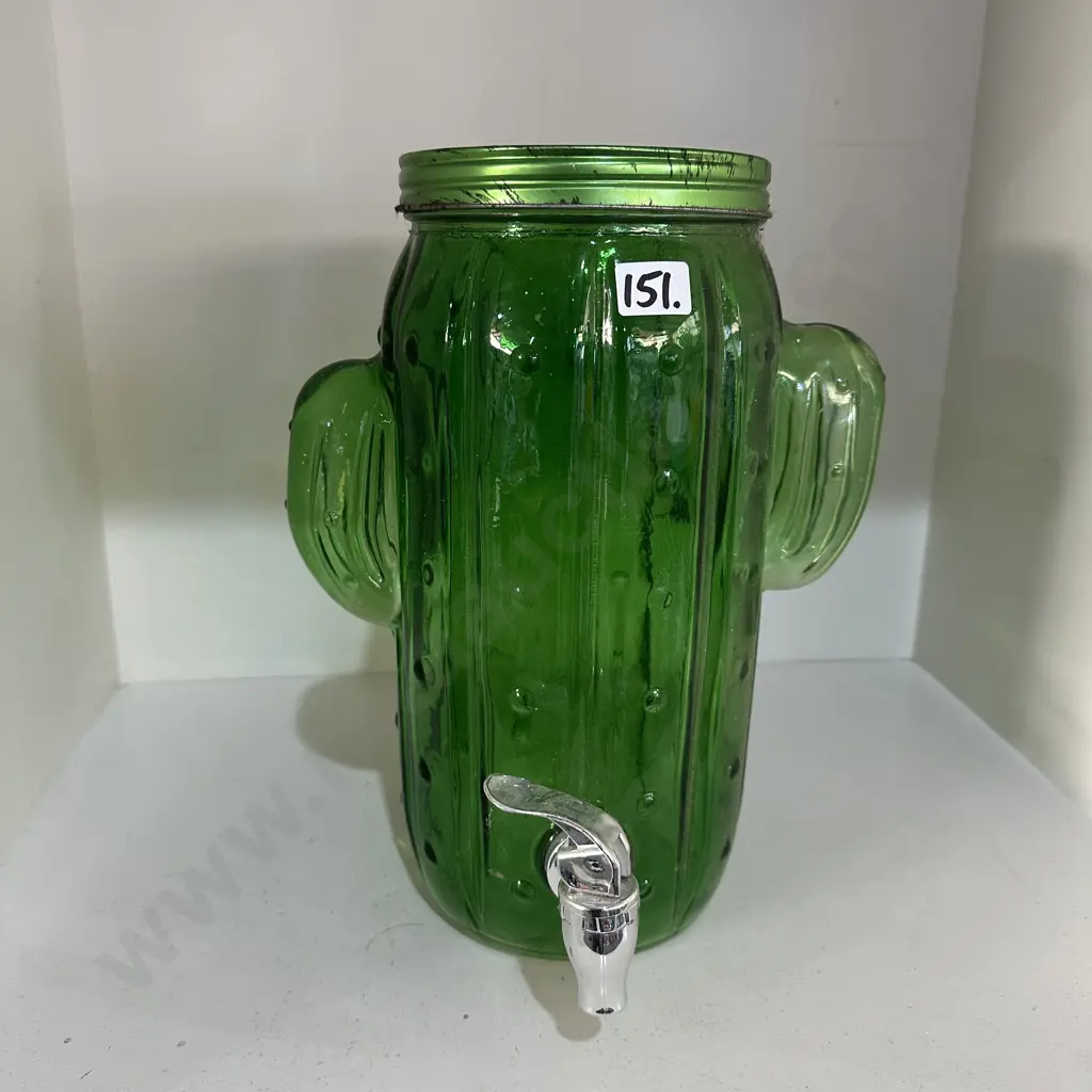 Glass cactus juice dispenser Image 1++