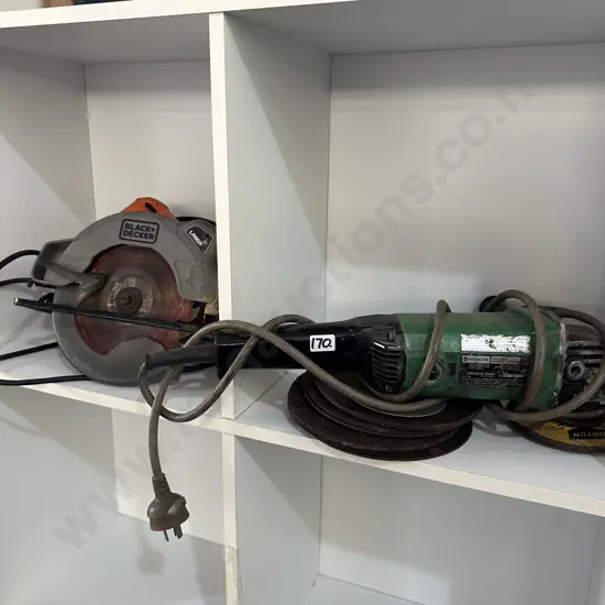 skilsaw and grinder