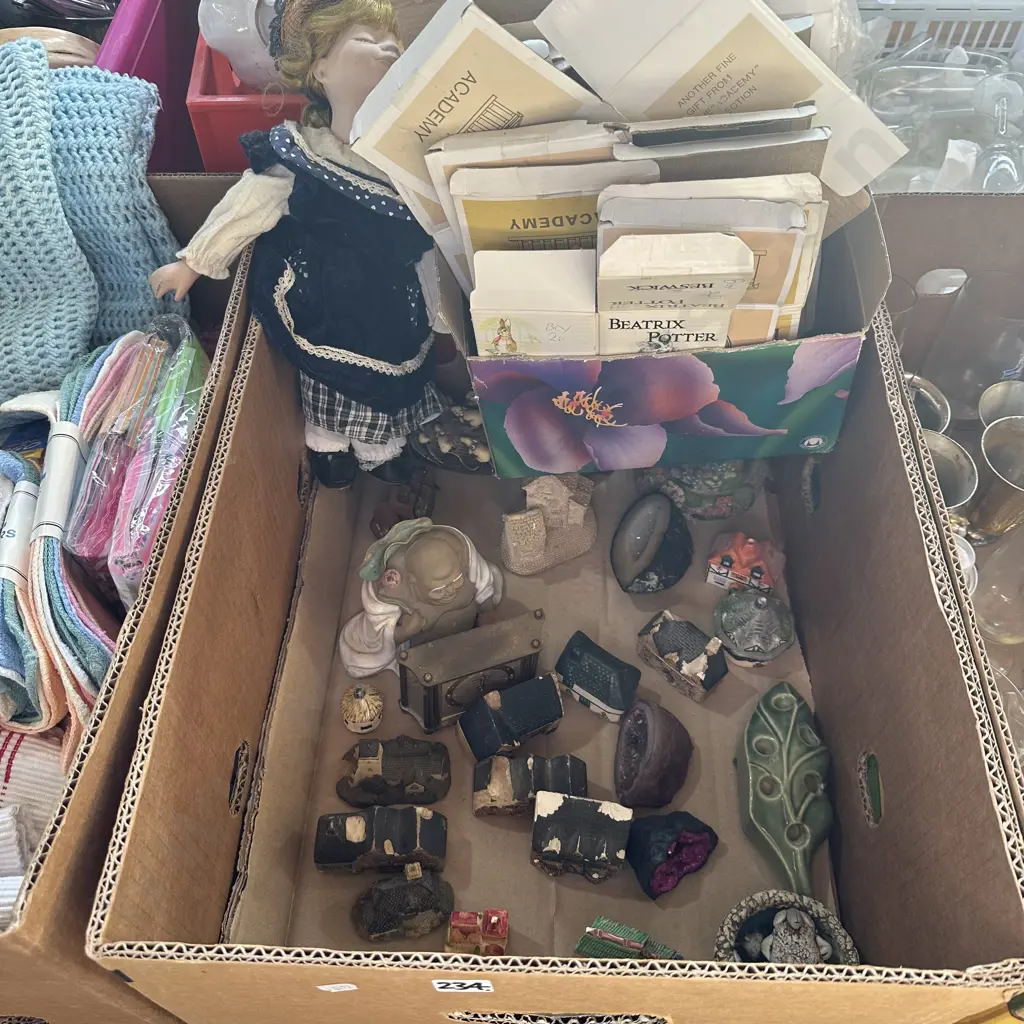 Box of collectables and doll etc. Image 1++