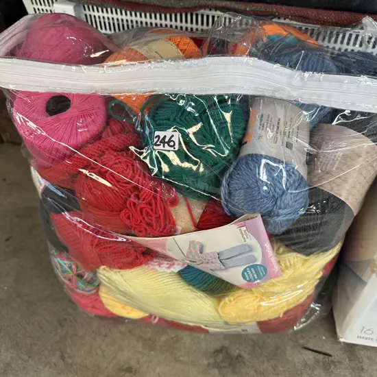 Selection of wool.
