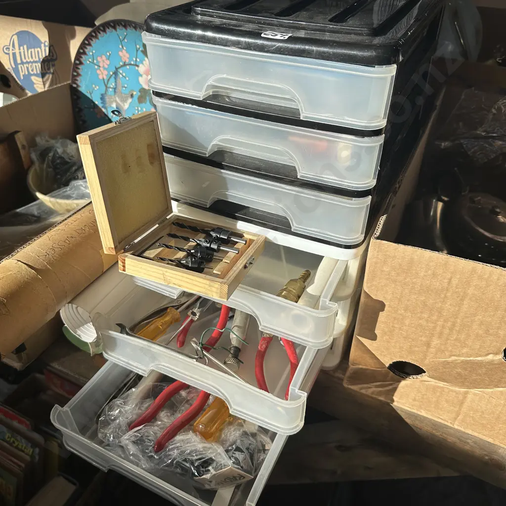 Hobby drawers full of tools and hardware etc. Image 1++