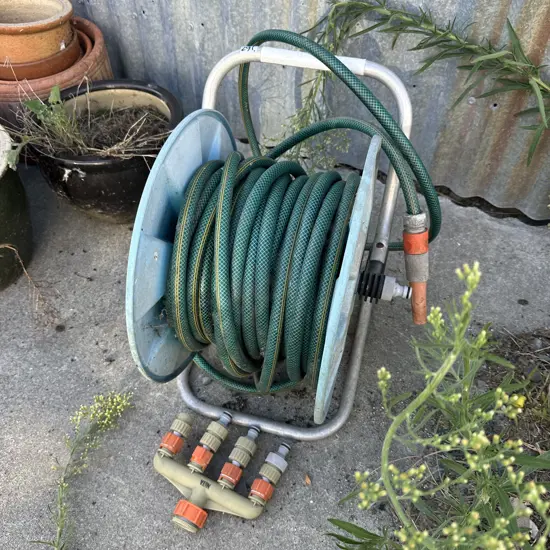 hose and reel plus fitting